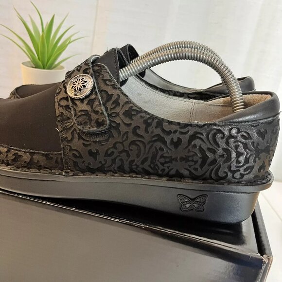 Alegria Brenna Aristoclass Clogs Womens Size 38 Black Slip On Comfort Shoe‎ EUC! - Picture 2 of 10